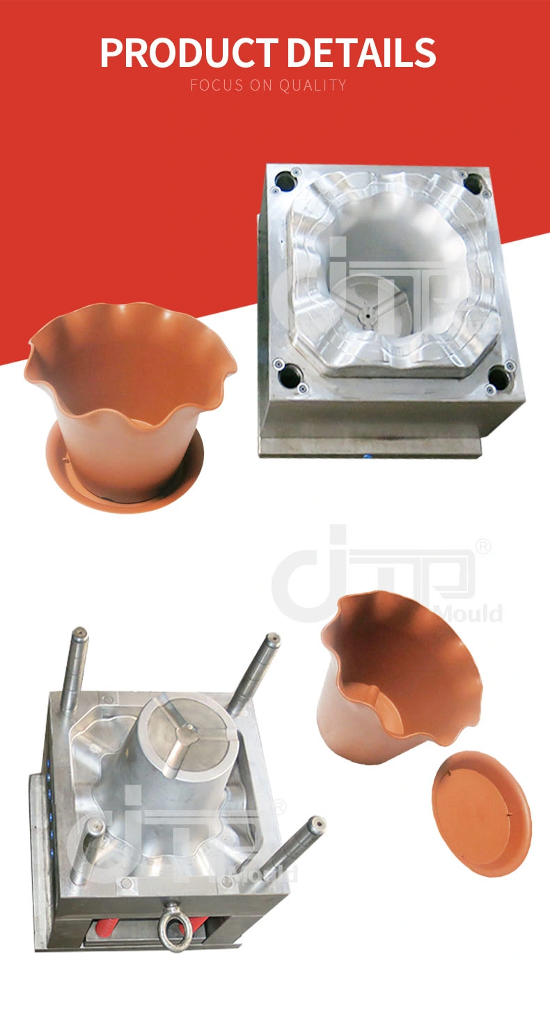 Hot Selling Fashion Design High Gloss China Professional Supplier of Round Plastic Flower Pot Mould