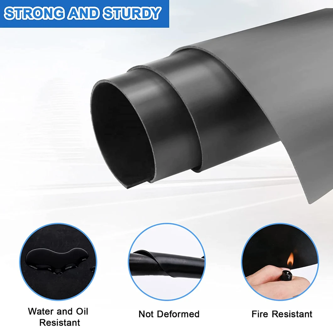 Acid-Resistant CR Rubber Sheet Roll Excellent Oil Resistant Nitrile Neoprene Separation Mat Pad 1-50mm Thick SBR Sheet NBR Cr EPDM Butyl Seal Rubber Industrial